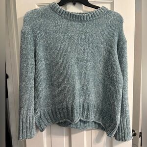 Cynthia Rowley Soft Heathered Blue Sweater